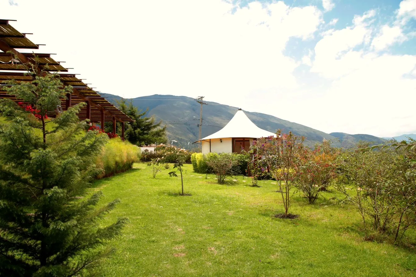 Terraza con vista a la cordillera